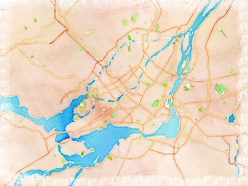 OSM map of Montreal